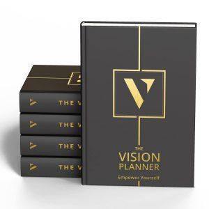 THE VISION PLANNER 2022 Team Pack: (Black Matte) 4-in-One Year Combo With Digital Edition